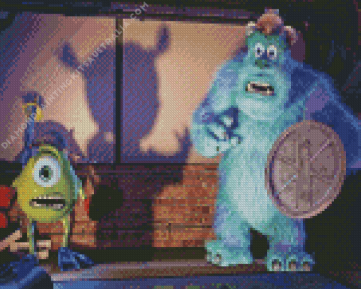 Sulley And Boo Cartoons Diamond Painting