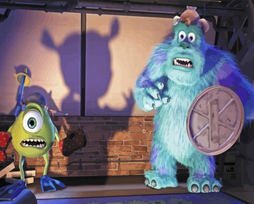 Sulley And Boo Cartoons Diamond Painting