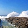 Waves Over Rock Diamond Painting