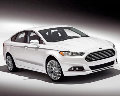 White Ford Mondeo Diamond Painting