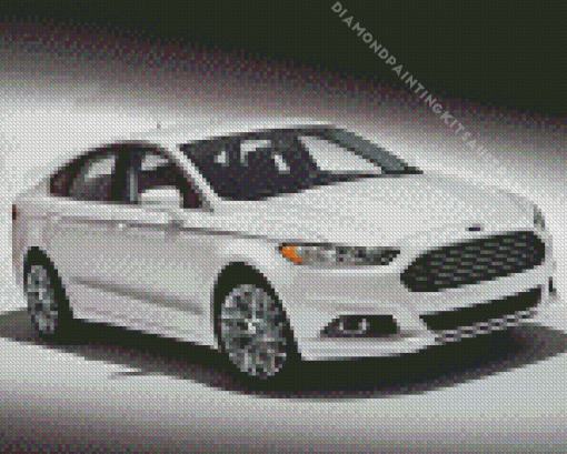 White Ford Mondeo Diamond Painting