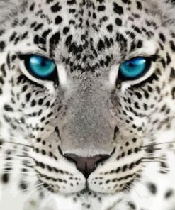 Wild Blue Eyes Jaguar Diamond Painting