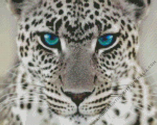 Wild Blue Eyes Jaguar Diamond Painting