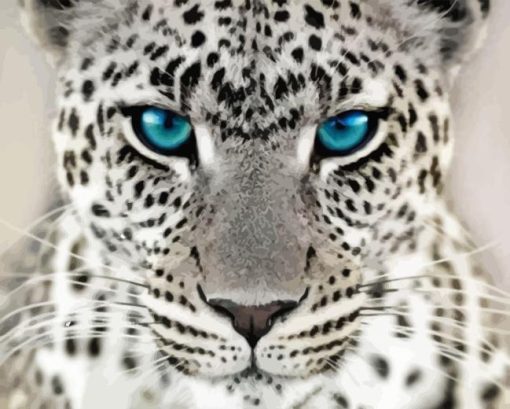 Wild Blue Eyes Jaguar Diamond Painting