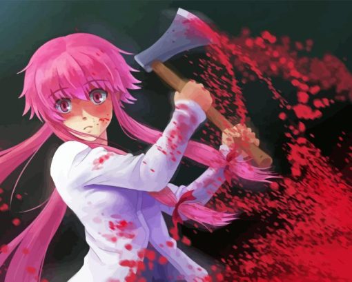 Yuno Gasai Diamond Painting