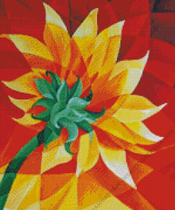 Abstract Sunflower Diamond Painting