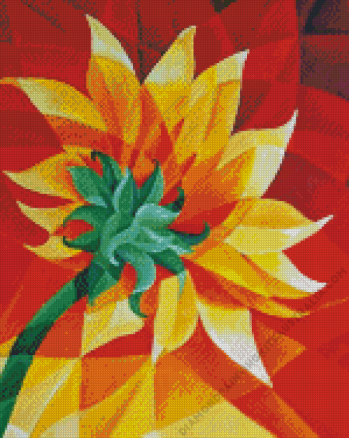 Abstract Sunflower Diamond Painting