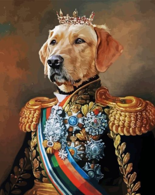 Admiral Dog Animal Diamond Painting