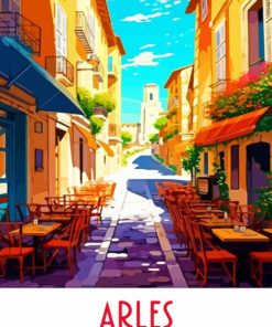 Arles France Travel Poster Diamond Painting