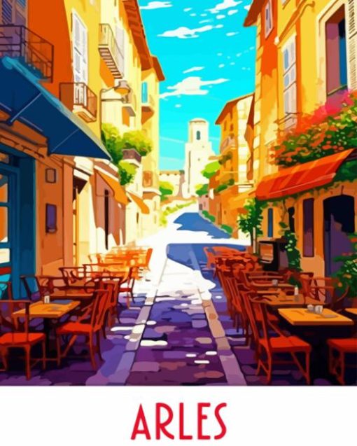 Arles France Travel Poster Diamond Painting