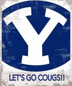 BYU Cougars Football Logo Diamond Painting