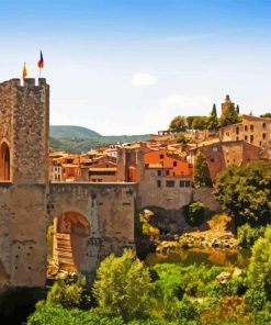 Besalu Girona Town Diamond Painting