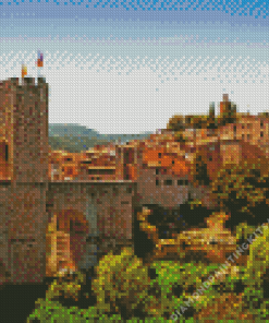 Besalu Girona Town Diamond Painting