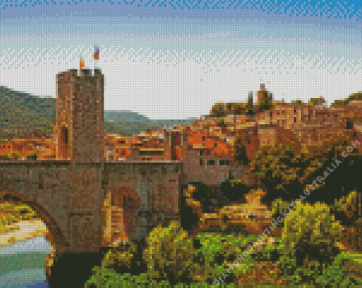 Besalu Girona Town Diamond Painting