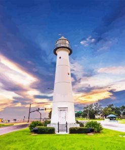 Biloxi Lighthouse Mississippi Diamond Painting