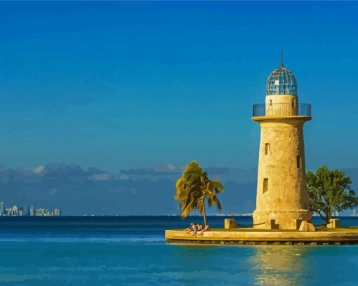 Biscayne Bay Lighthouse Diamond Painting