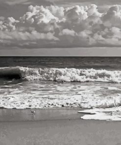 Black And White Beach Diamond Painting