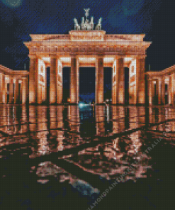 Brandenburg Gate At Night Diamond Painting