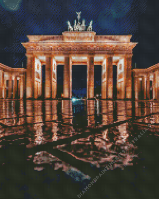 Brandenburg Gate At Night Diamond Painting