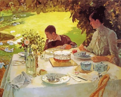 Breakfast In The Garden Diamond Painting