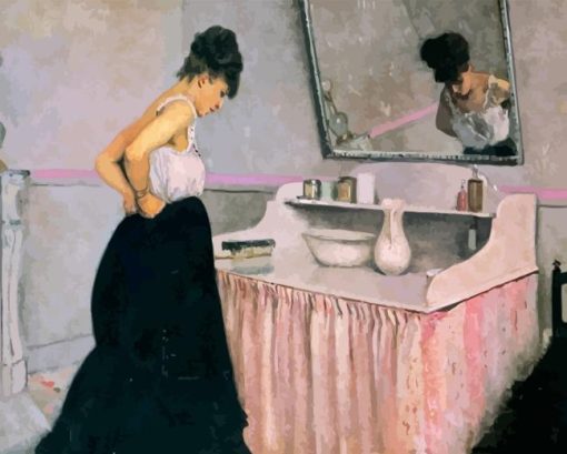 Caillebotte Woman At A Dressing Table Diamond Painting