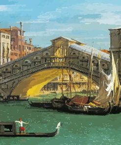 Canaletto Rialto Venice Diamond Painting