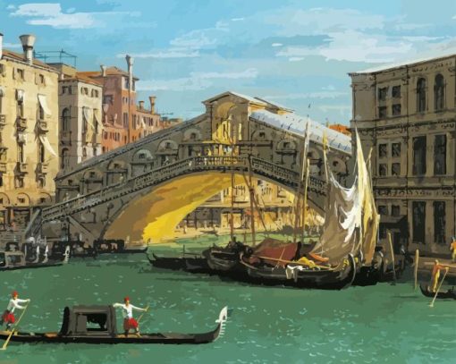 Canaletto Rialto Venice Diamond Painting