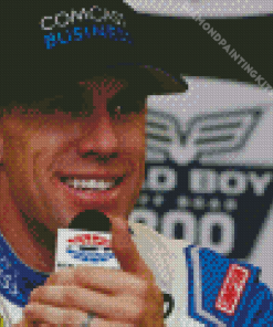 Carl Edwards Smiling Diamond Painting