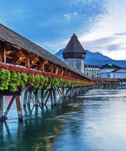 Chapel Bridge Lucerne Diamond Painting