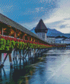 Chapel Bridge Lucerne Diamond Painting