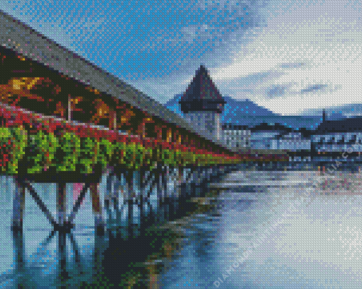 Chapel Bridge Lucerne Diamond Painting