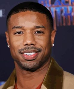 Close Up Michael B Jordan Diamond Painting