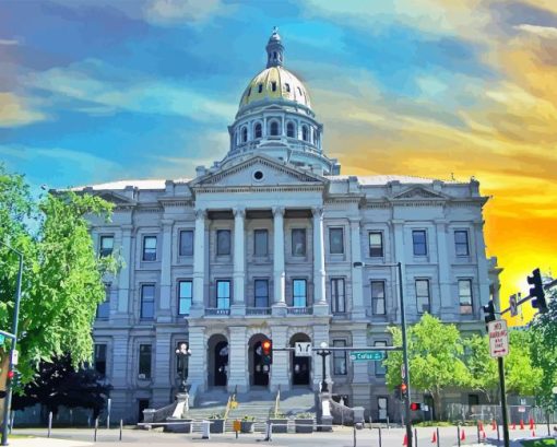 Colorado State Capitol Diamond Painting