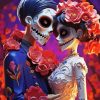 Day Of The Dead Couple Diamond Painting