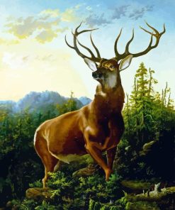 Deer Landscape Diamond Painting