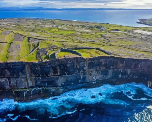 Dun Aonghasa Island Diamond Painting