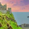 Dunluce Ireland At Sunrise Diamond Painting