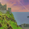 Dunluce Ireland At Sunrise Diamond Painting