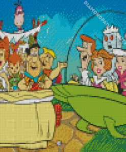 Flintstones And Jetsons Diamond Painting