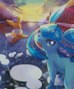 Glaceon Anime Diamond Painting