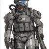 Halo 3 Odst Video Game Diamond Painting