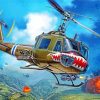 Huey Utility Helicopter Diamond Painting