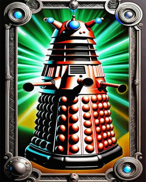 Illustration Dalek Diamond Painting