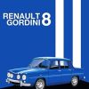 Illustration Renault 8 Car Diamond Painting