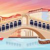 Illustration Rialto Bridge Venice Diamond Painting