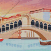 Illustration Rialto Bridge Venice Diamond Painting