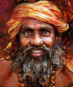 Indian Man Diamond Painting