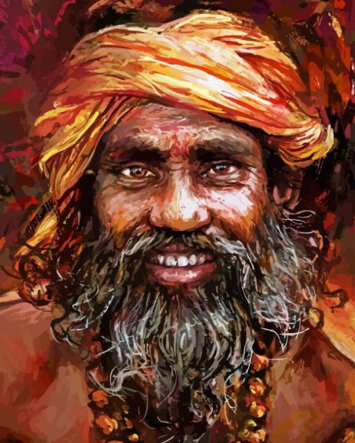 Indian Man Diamond Painting