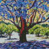 Jacaranda Mosaic Tree Diamond Painting