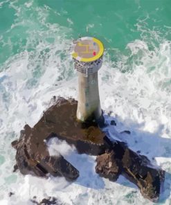 Longships Lighthouse Diamond Painting